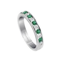 Anillo Salvini Mujer in Oro blanco Smeraldo 73405520